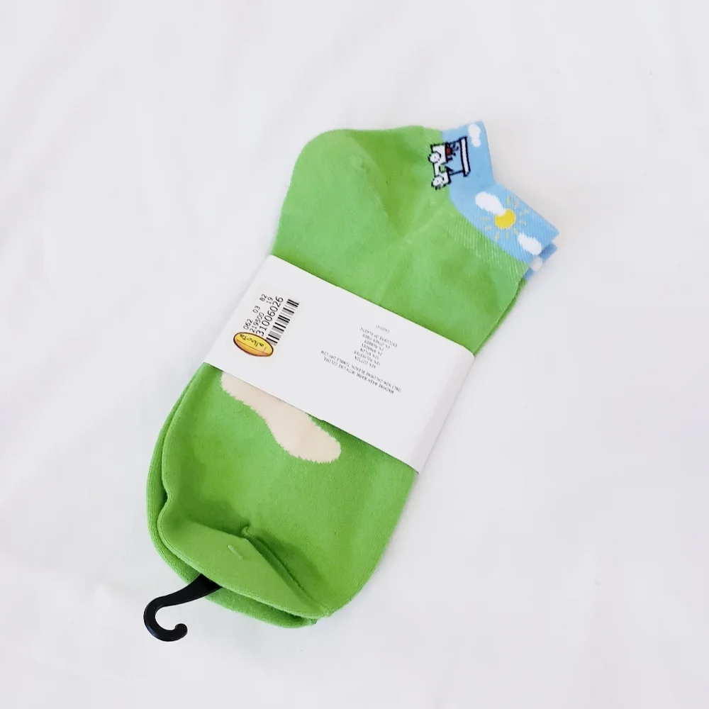 Talbots Golf Themed Active Socks Green Vintage Low Cut NEW NWT
